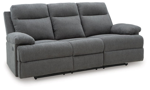 Tarrant REC Sofa w/Drop Down Table;Charcoal