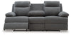 Tarrant REC Sofa w/Drop Down Table;Charcoal