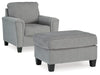 Leeshan Chair and Ottoman