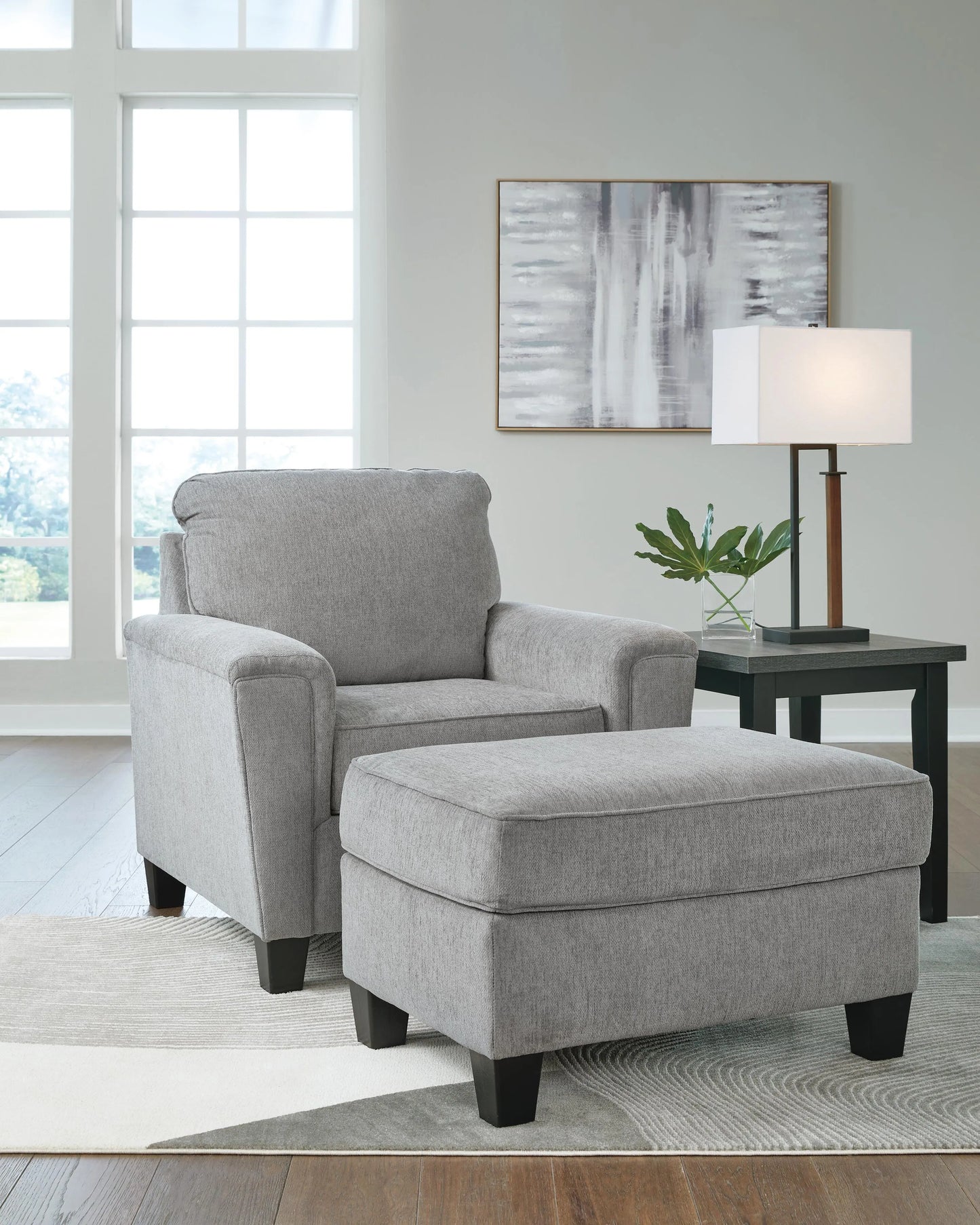 Leeshan Chair and Ottoman