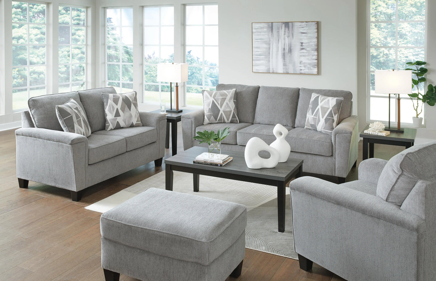 Leeshan Sofa, Loveseat, Chair and Ottoman