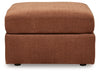 Modmax Oversized Accent Ottoman; Spice