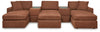 Modmax 5-Piece Sectional and 3 Ottomans
