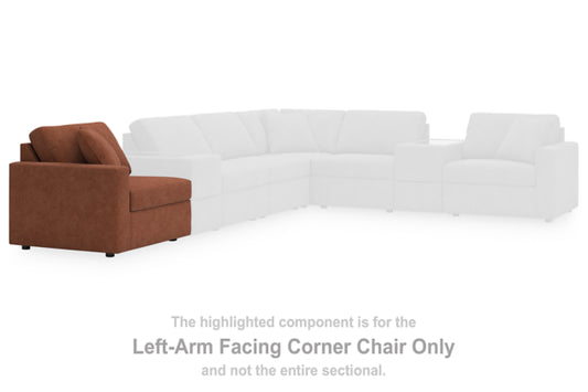 Modmax Left-Arm Facing Corner Chair; Spice