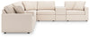 Modmax 8-Piece Sectional with Storage Consoles; Oyster