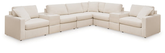 Modmax 8-Piece Sectional with Storage Consoles; Oyster