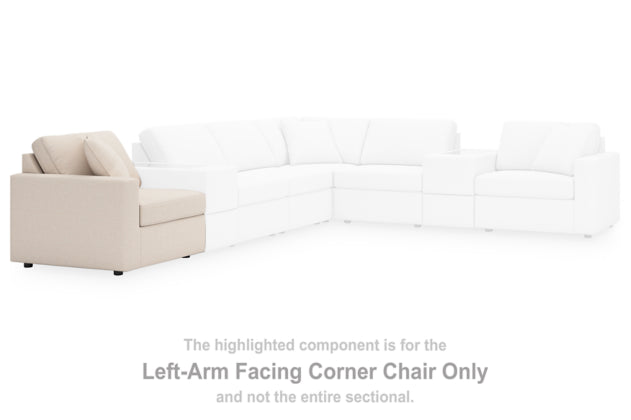Modmax Left-Arm Facing Corner Chair; Oyster
