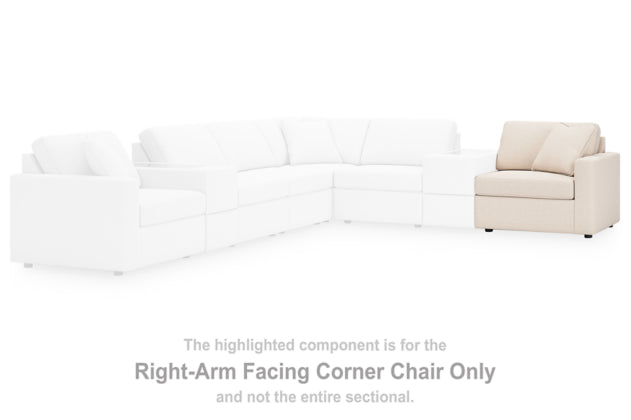 Modmax Right-Arm Facing Corner Chair; Oyster