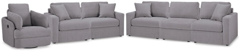 Modmax 3-Piece Sectional Sofa, 2-Piece Sectional Loveseat and Swivel Glider Recliner