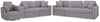 Modmax 3-Piece Sectional Sofa, 2-Piece Sectional Loveseat and Swivel Glider Recliner