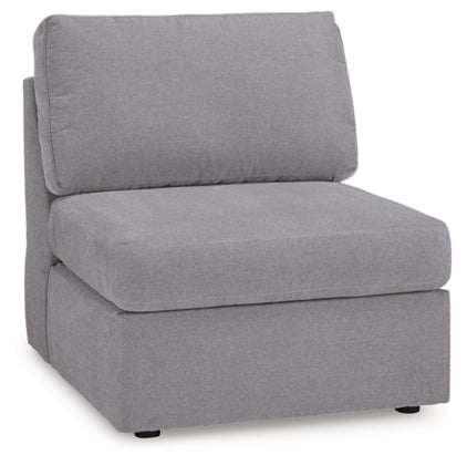 Modmax 9-Piece Sectional with Audio System and Storage Consoles; Granite