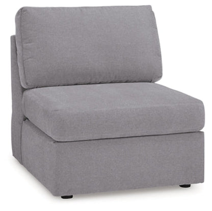 Modmax 9-Piece Sectional with Audio System and Storage Consoles; Granite