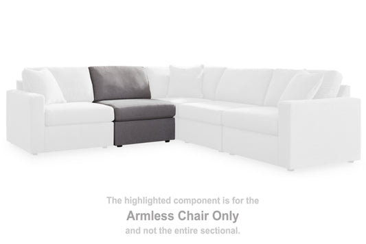 Modmax Armless Chair; Granite