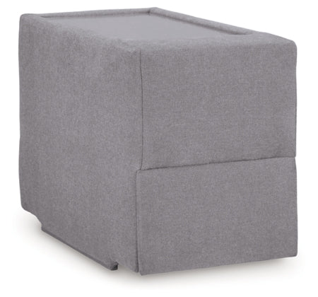 Modmax 9-Piece Sectional with Audio System and Storage Consoles; Granite