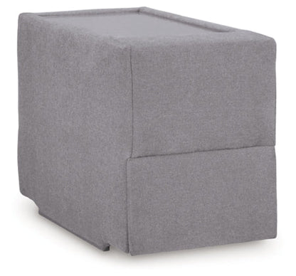 Modmax 9-Piece Sectional with Audio System and Storage Consoles; Granite