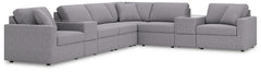 Modmax 8-Piece Sectional with Storage Consoles; Granite