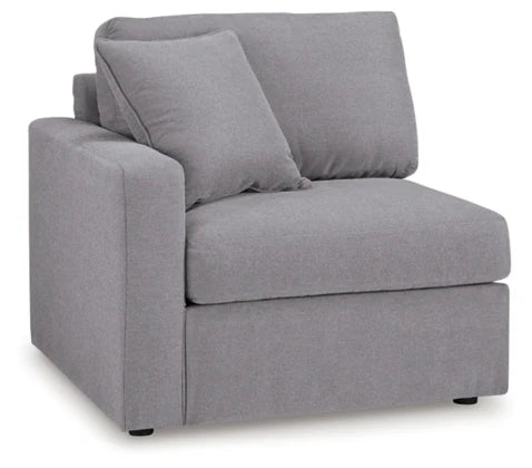 Modmax 9-Piece Sectional with Audio System and Storage Consoles; Granite