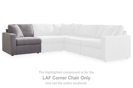 Modmax Left-Arm Facing Corner Chair; Granite