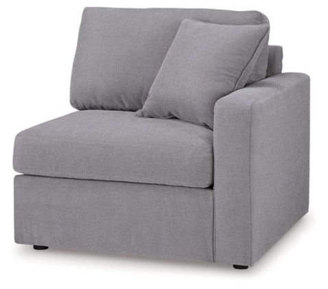 Modmax 9-Piece Sectional with Audio System and Storage Consoles; Granite