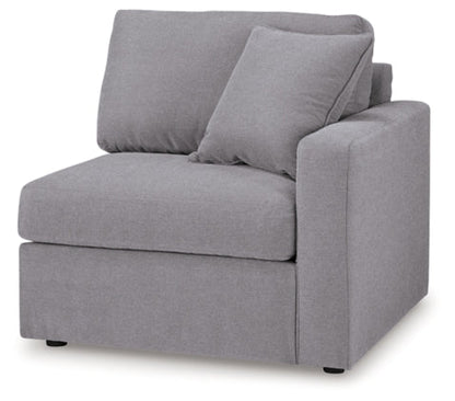 Modmax 9-Piece Sectional with Audio System and Storage Consoles; Granite
