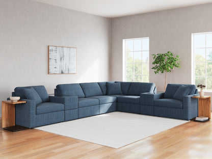 Modmax 8-Piece Sectional with Storage Consoles; Ink