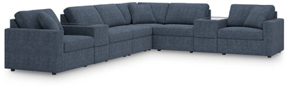 Modmax 8-Piece Sectional with Storage Consoles; Ink