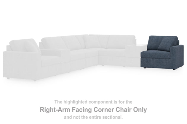 Modmax Right-Arm Facing Corner Chair; Ink