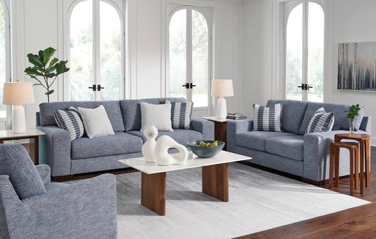 Belvoir Sofa Set; Denim