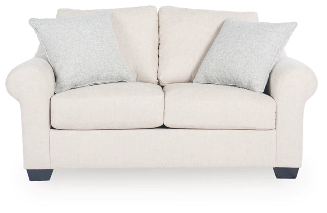 Belread Sofa,Loveseat and Chair; Linen