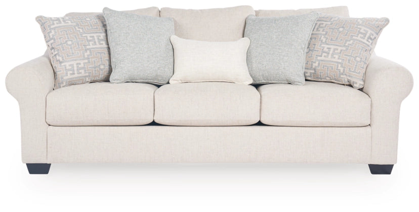 Belread Sofa,Loveseat and Chair; Linen