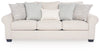 Belread Sofa,Loveseat and Chair; Linen