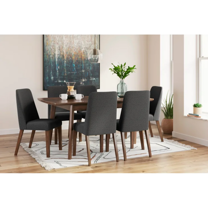Lyncott Dining Set with Extendable Table with 6 Chairs