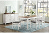 Westconi White/Brown Dining set (6 seater)