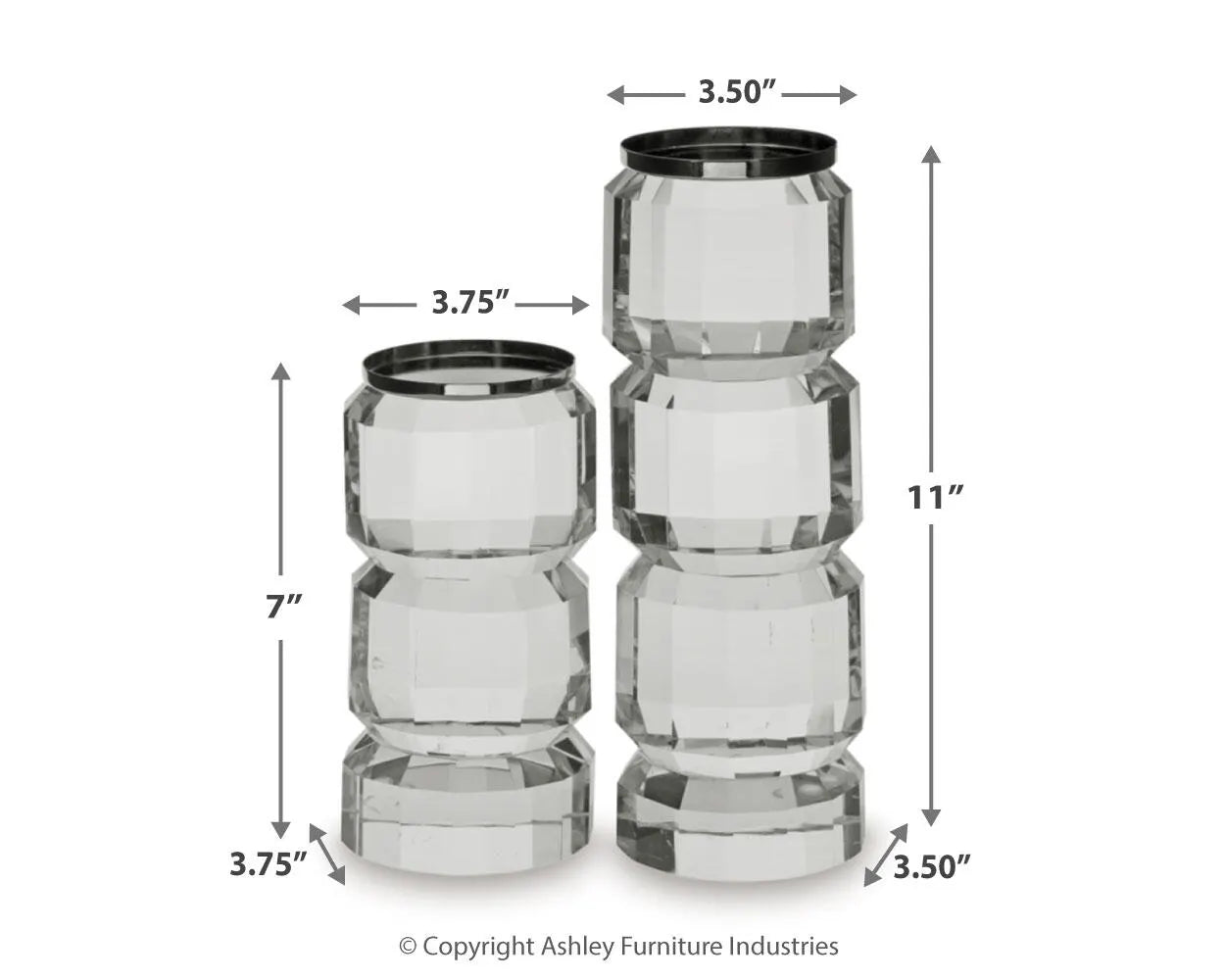 Brentley Candle Holder Set (Set of 2)