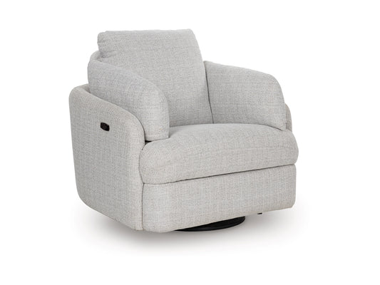 Alainmont Next-Gen Nuvella Next-Gen Nuvella™ Performance Fabric Swivel Power Recliner