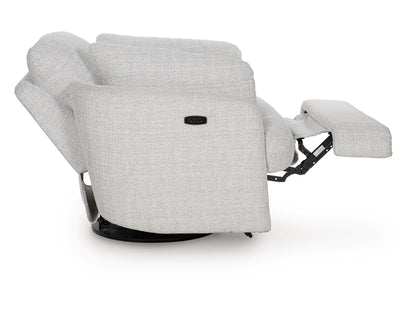 Alainmont Next-Gen Nuvella Next-Gen Nuvella™ Performance Fabric Swivel Power Recliner