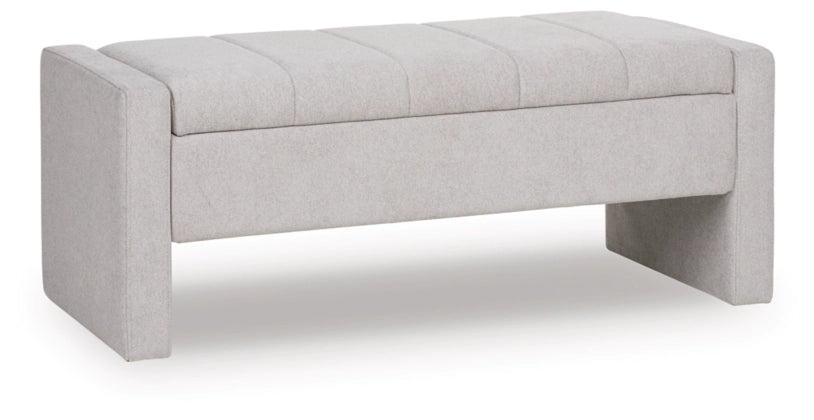 Akselman Storage Bench; Gray