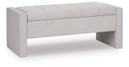 Akselman Storage Bench; Gray