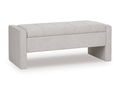 Akselman Storage Bench; Gray
