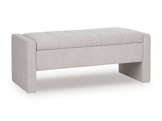 Akselman Storage Bench; Gray