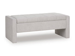 Akselman Storage Bench; Gray