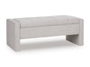 Akselman Storage Bench; Gray