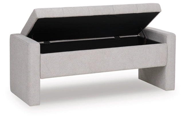 Akselman Storage Bench; Gray