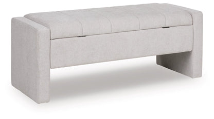 Akselman Storage Bench; Gray
