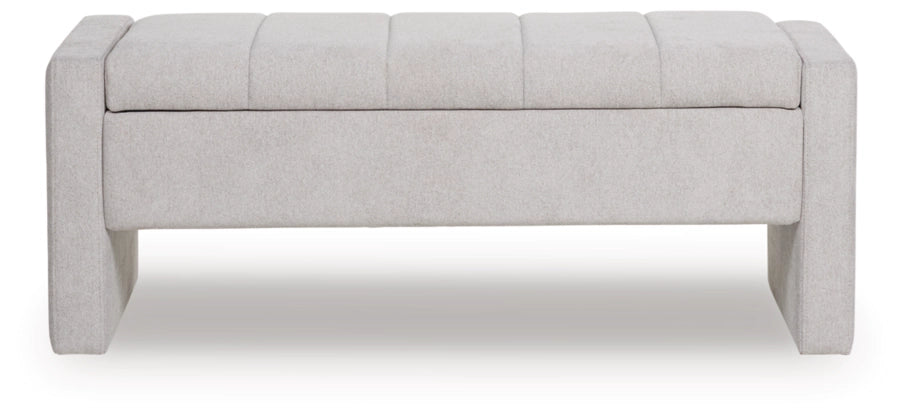 Akselman Storage Bench; Gray
