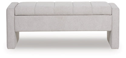 Akselman Storage Bench; Gray