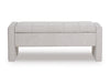 Akselman Storage Bench; Gray