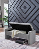 Akselman Storage Bench; Gray