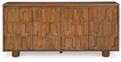 Gadburg Accent Cabinet;Medium Brown