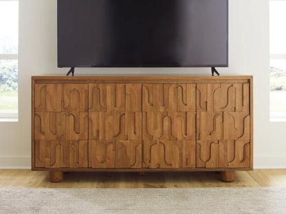 Gadburg Accent Cabinet;Medium Brown